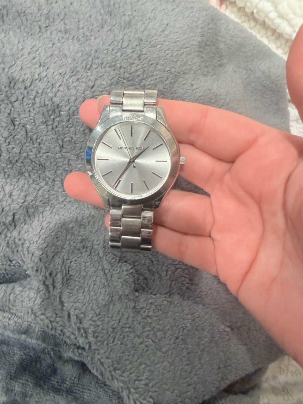 Michael Kors Silver-tone Stainless Steel Bracelet Watch